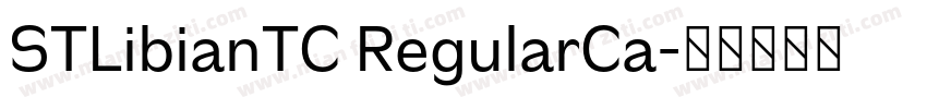 STLibianTC RegularCa字体转换